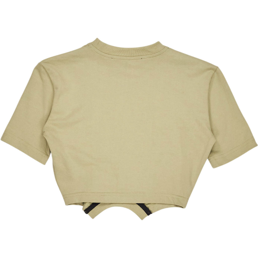 SRVC Beige Cropped T-Shirt