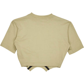 SRVC Beige Cropped T-Shirt