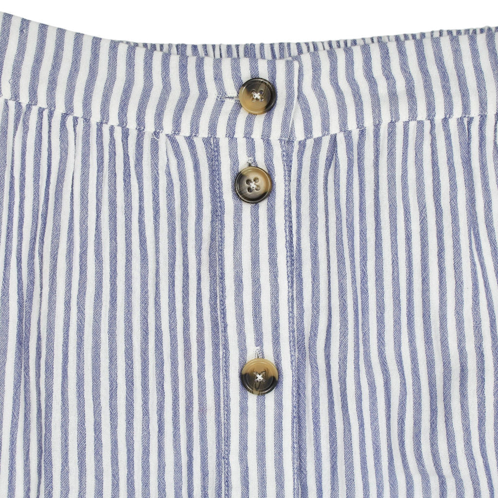 WYSE Blue Ivory Stripe Marlow Skirt