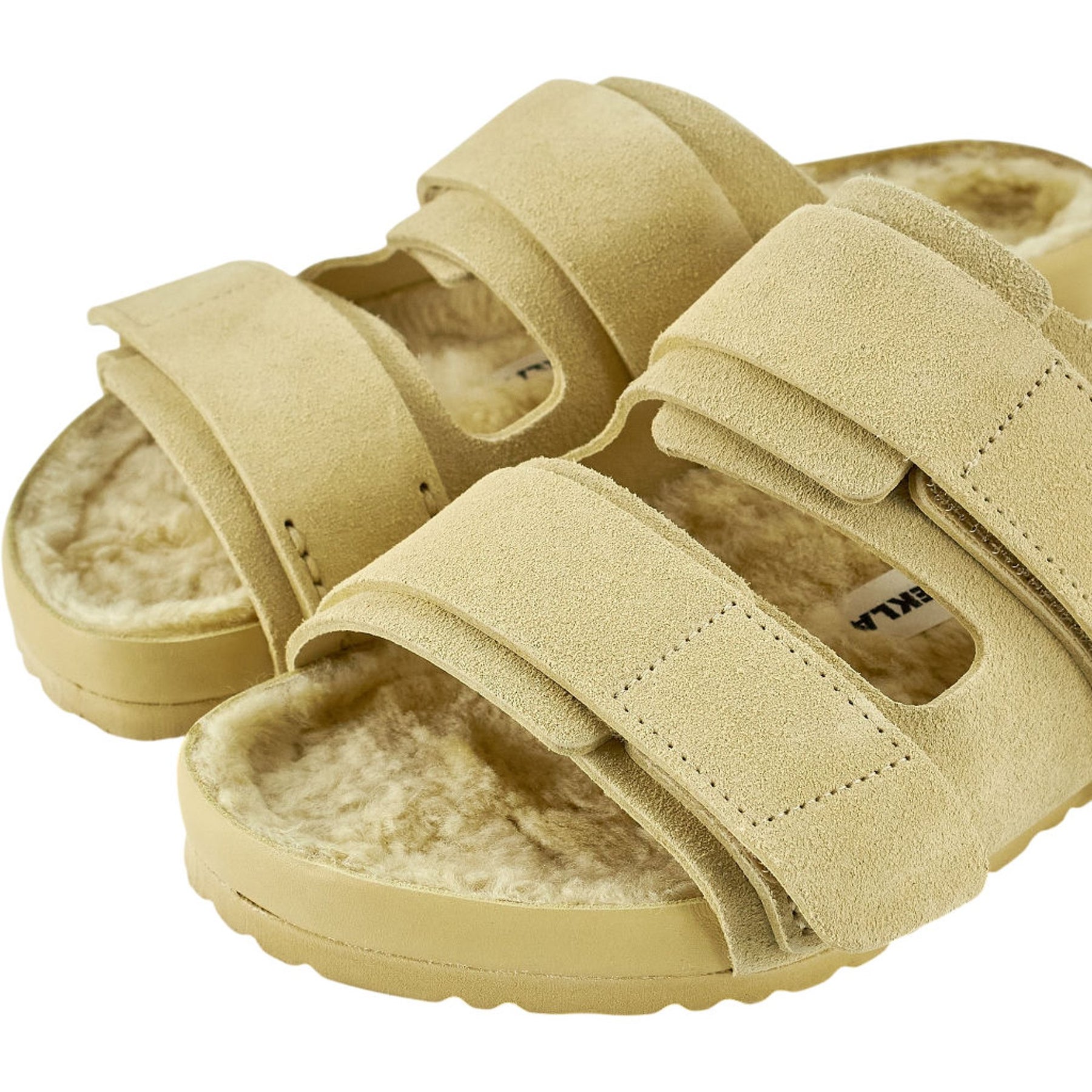 Birkenstock x Tekla Straw Suede Uji Sandals