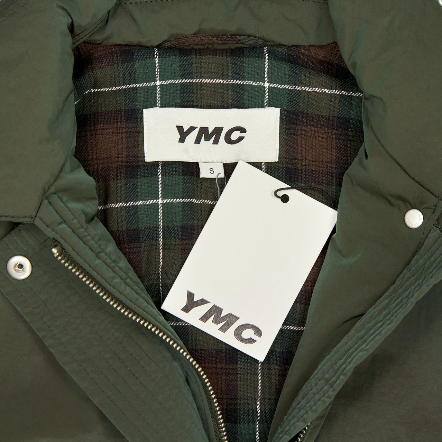 YMC Green Tartan Lined Jacket