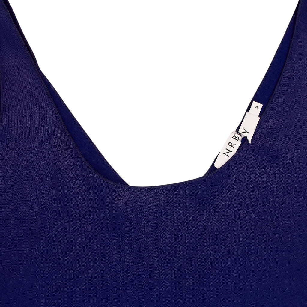 NRBY Blue Viscose Sleeveless Top