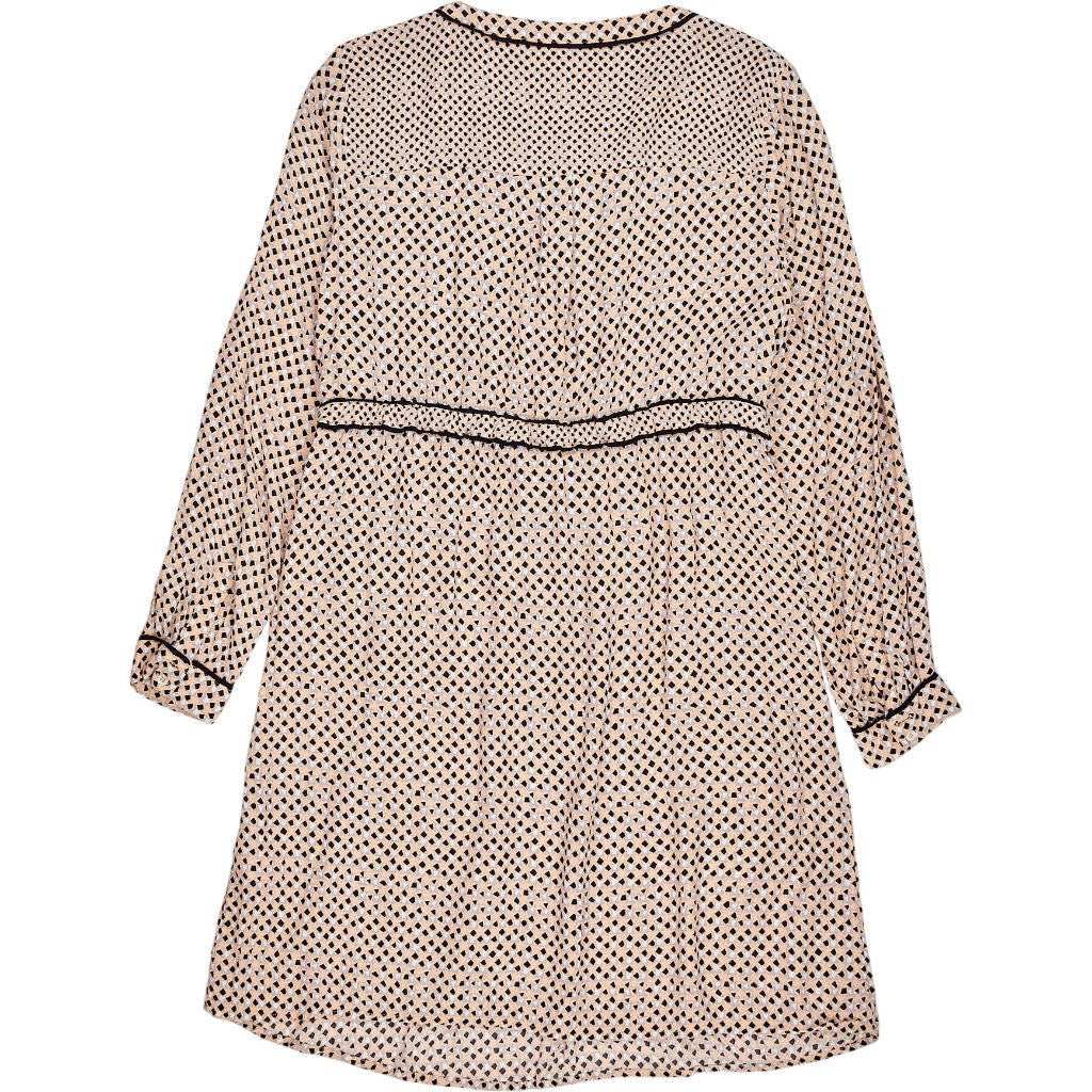 Seraphine Beige Black Geometric Dress