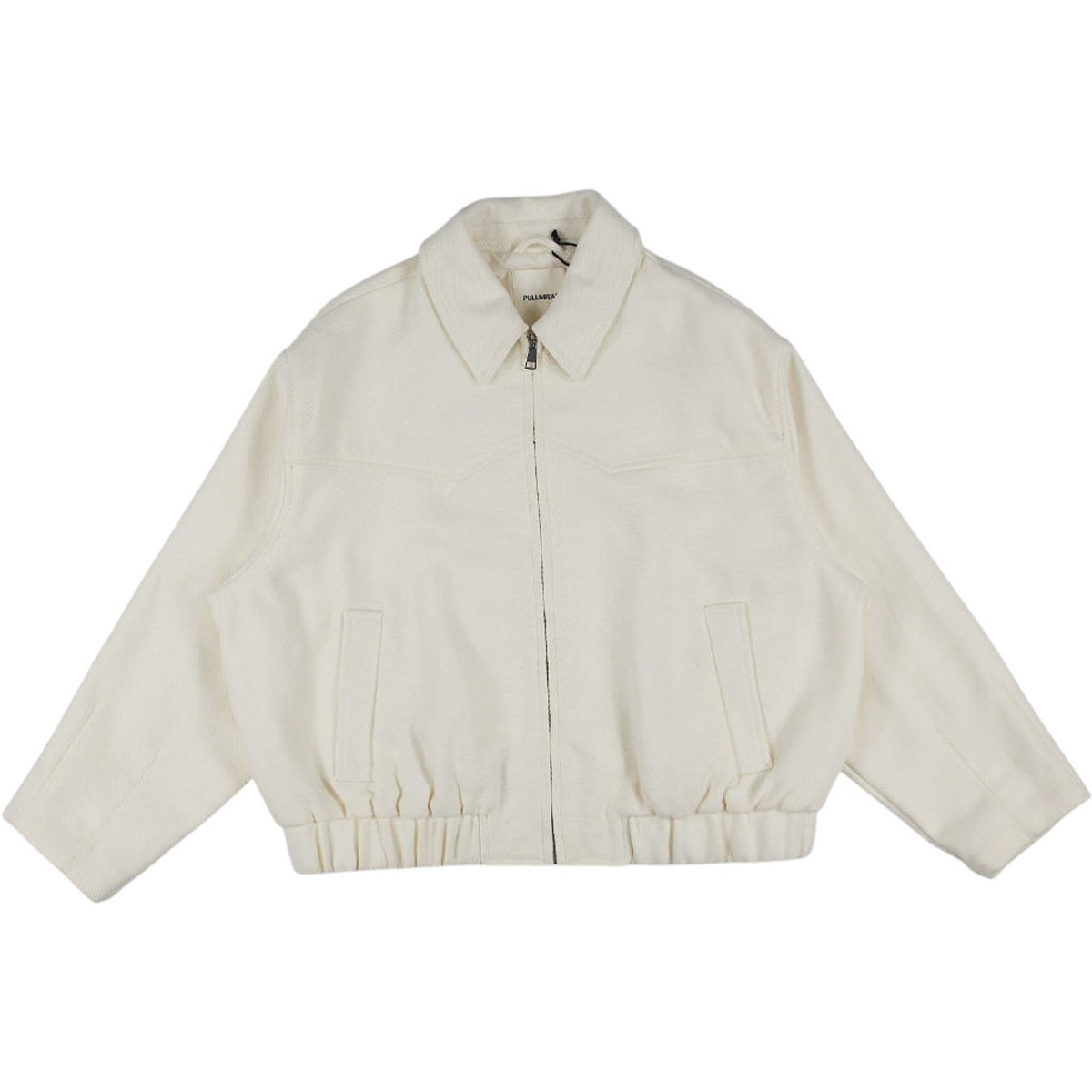 Pull&Bear Cream Zip Jacket