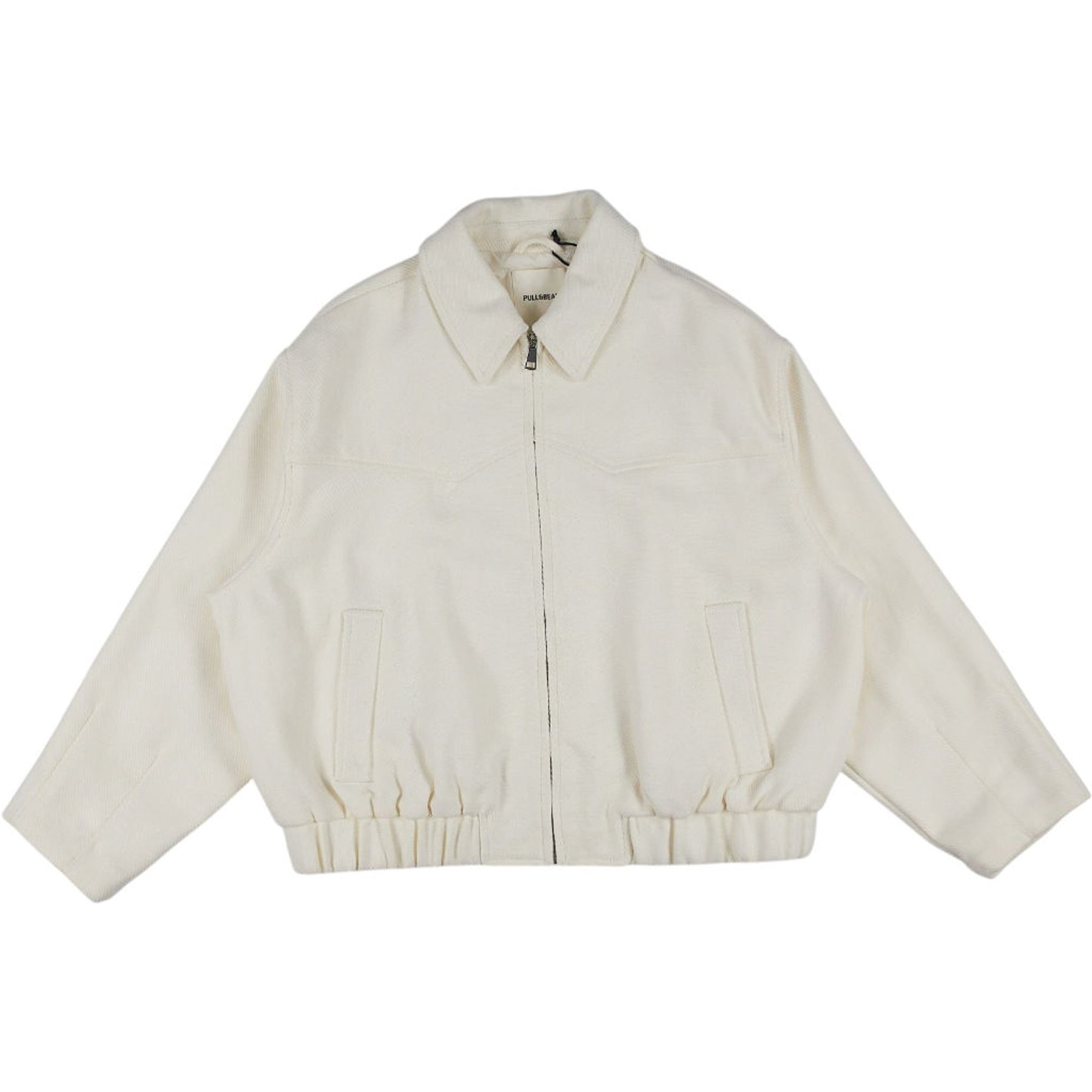 Pull&Bear Cream Zip Jacket