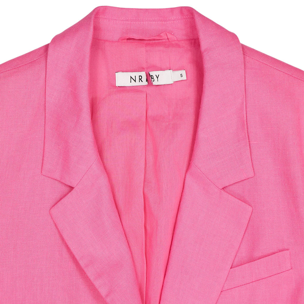 NRBY Pink Linen Blazer