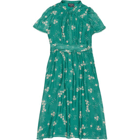 Wyse Green Arabella Silk Dress