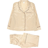 Calvin Klein Cream Striped Pyjama Set