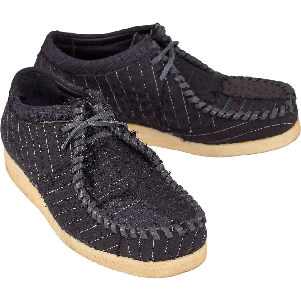 By Walid Black Stitch Detail Shoes