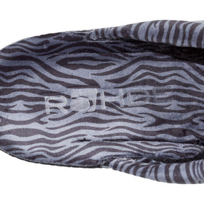 Rohde Grey Zebra Print Slippers