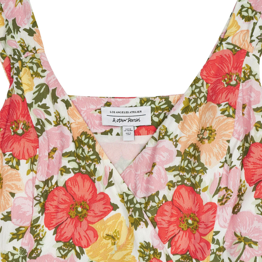 & Other Stories Floral Wrap Dress