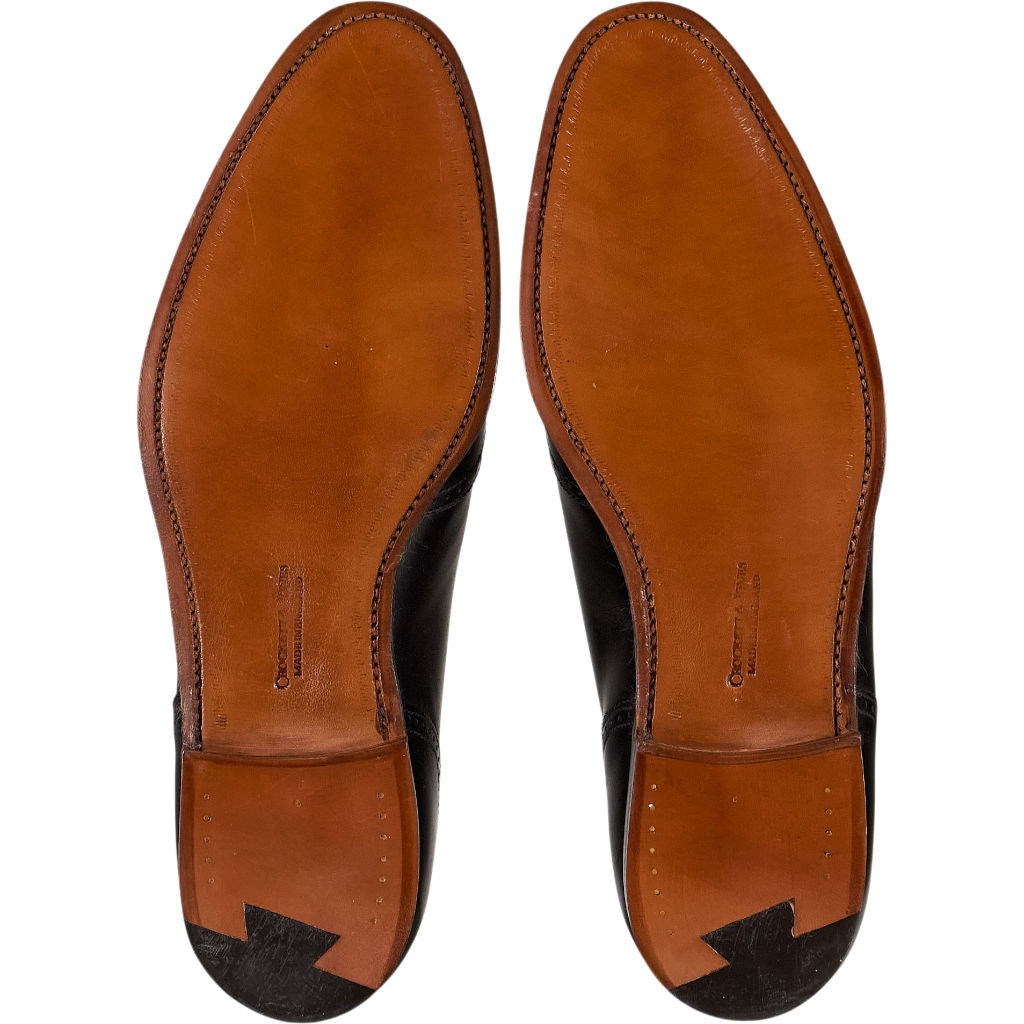 Crockett & Jones Black Leather Oxford Shoes