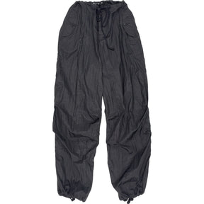 Motel Black Chute Parachute Trousers