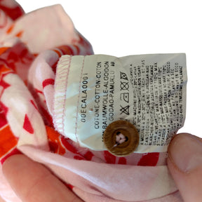 Diesel Red Orange Floral Cotton Shirt