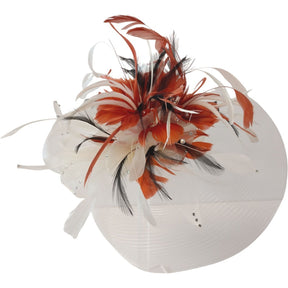 Magpie Accessories Ivory Feather Fascinator