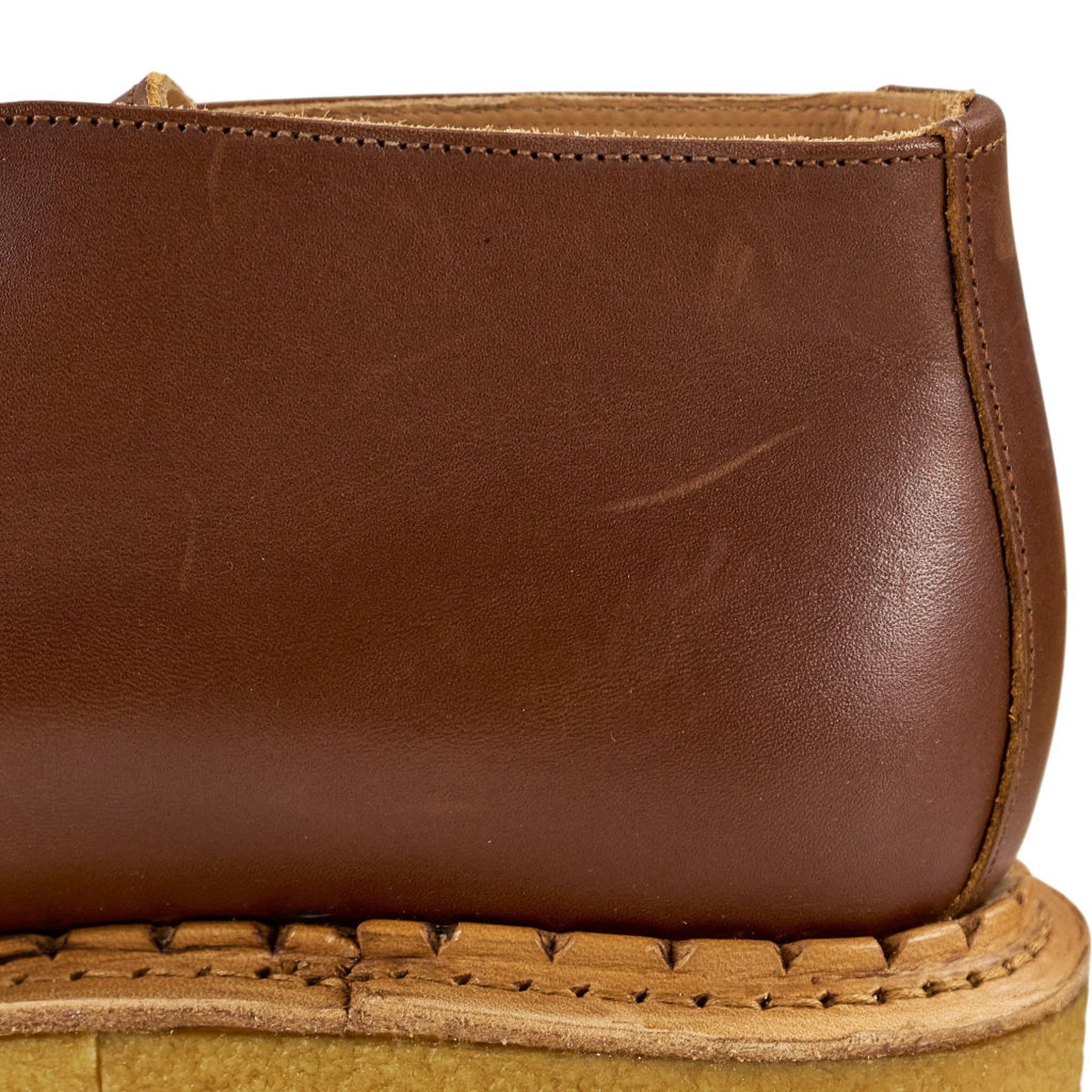 YMC Brown Leather Platform Shoes