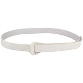 Impulse White Buff Leather Wrap Belt