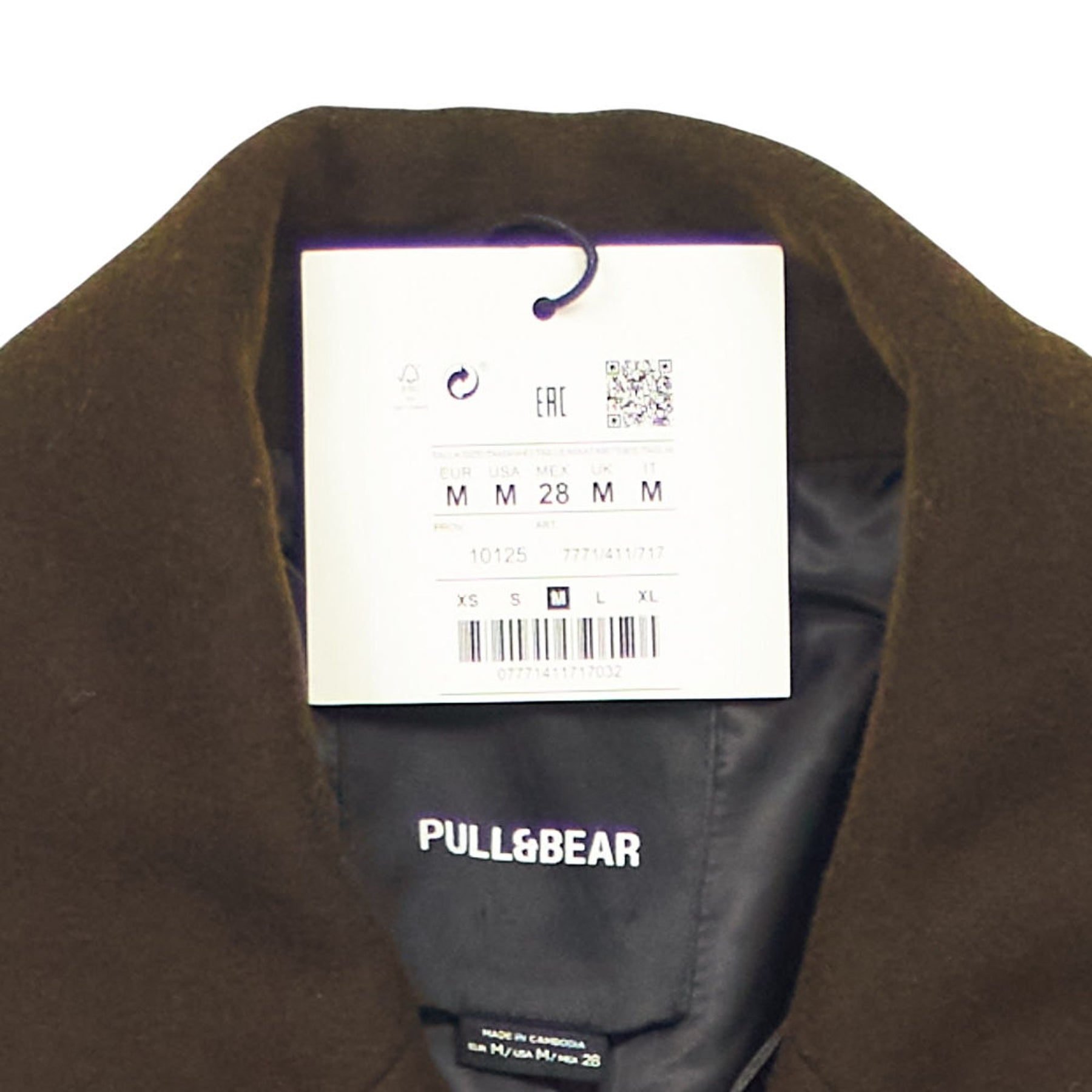 Pull&Bear Brown Double Breasted Jacket
