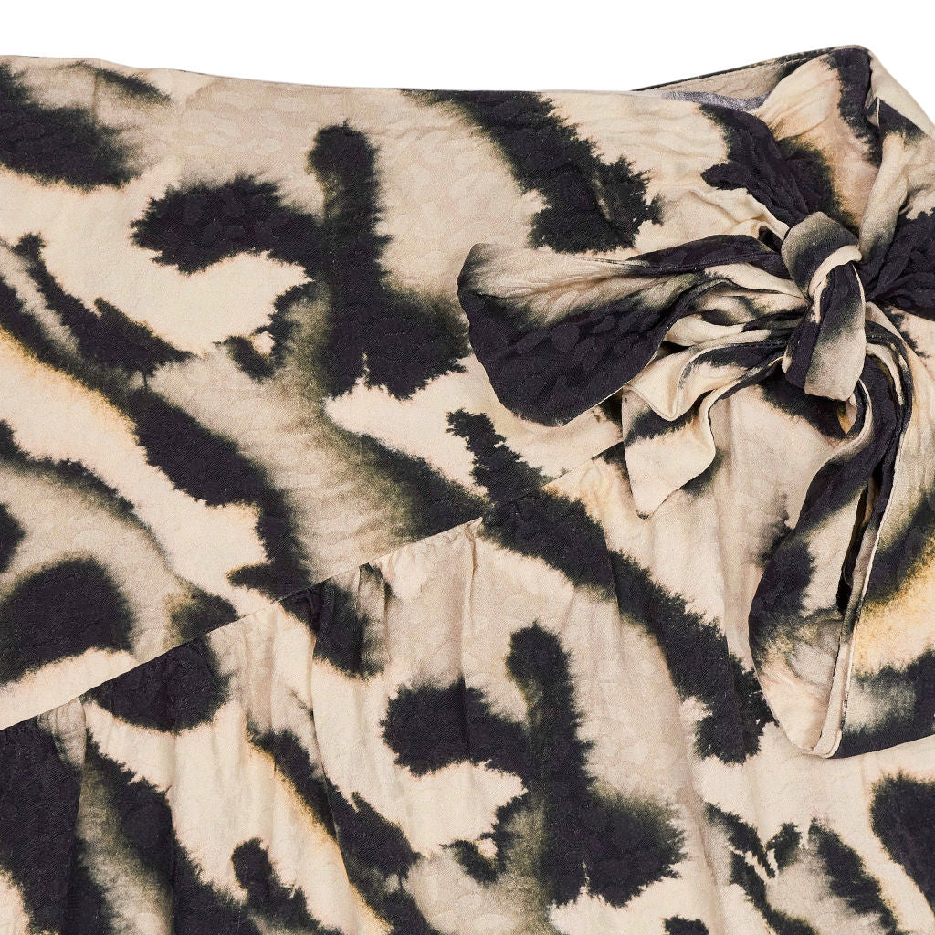 & Other Stories Animal Print Wrap Skirt