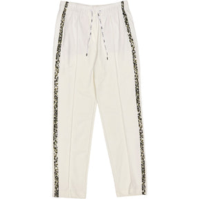 Marc Cain White Leopard Trim Joggers