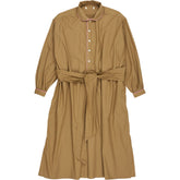 Aimé Brown Belted Shirt Dress