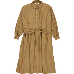 Aimé Brown Belted Shirt Dress