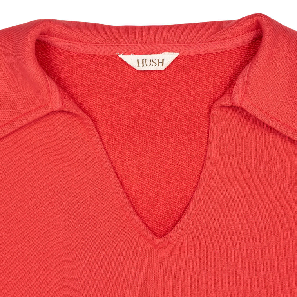 Hush Red V-Neck Knit Jumper