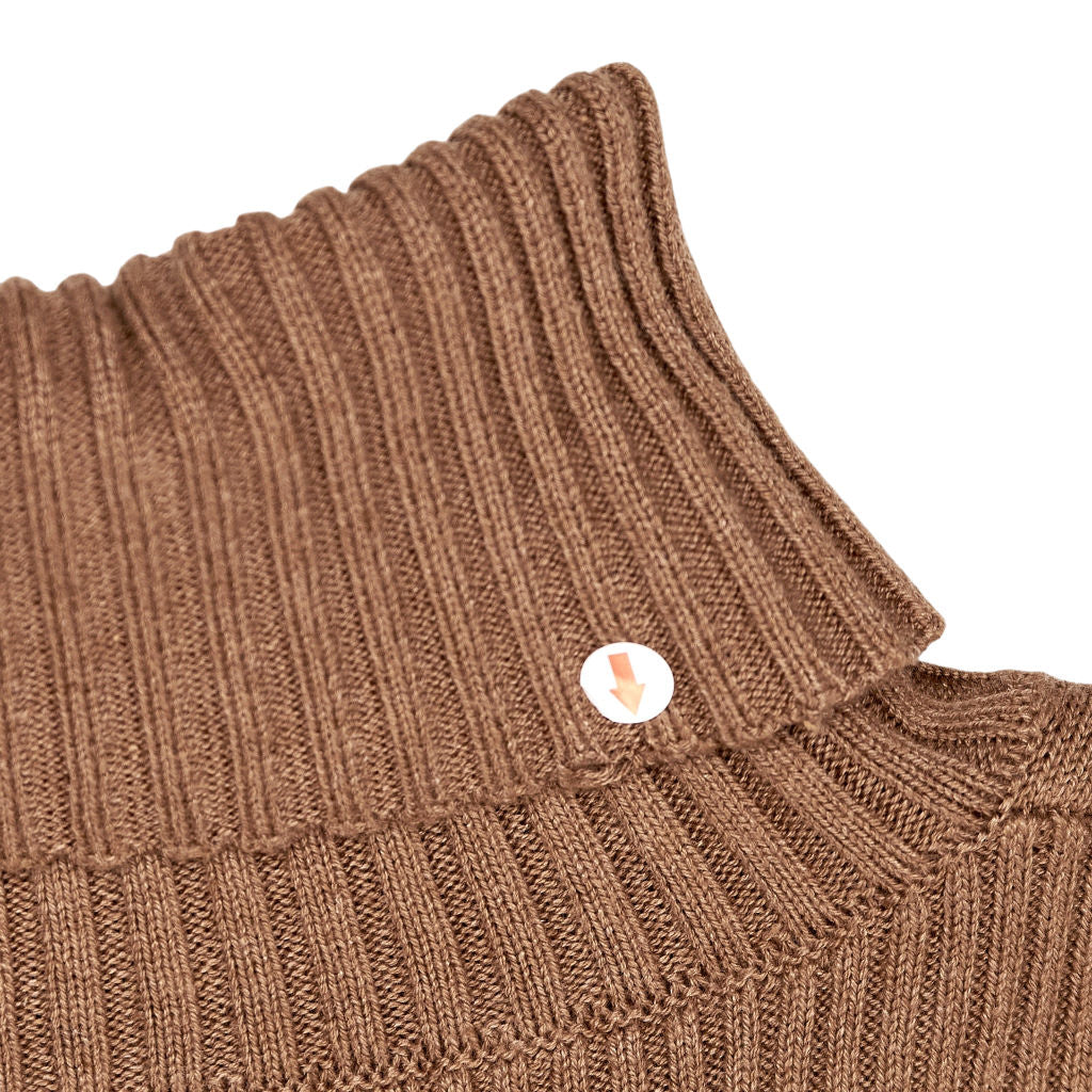 Tommy Hilfiger Brown Turtleneck Jumper