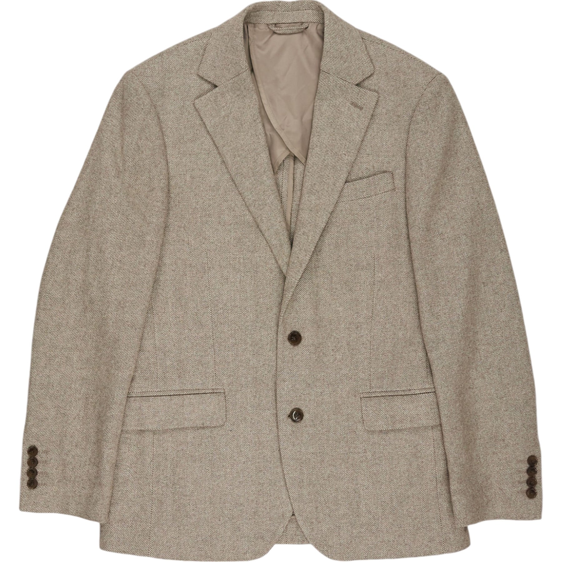 Moss Beige Regular Fit Blazer and Waistcoat