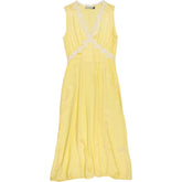 Baukjen Yellow Marcella Satin Midi Dress