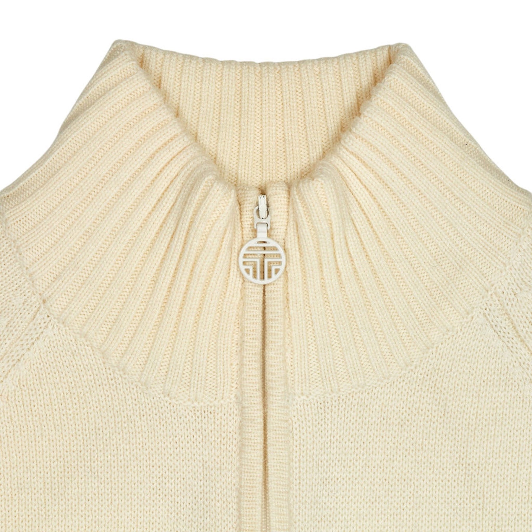 Tory Sport Navy Cream Zip Knit Jumper