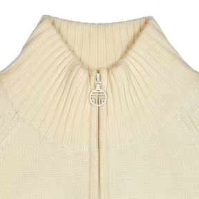 Tory Sport Navy Cream Zip Knit Jumper