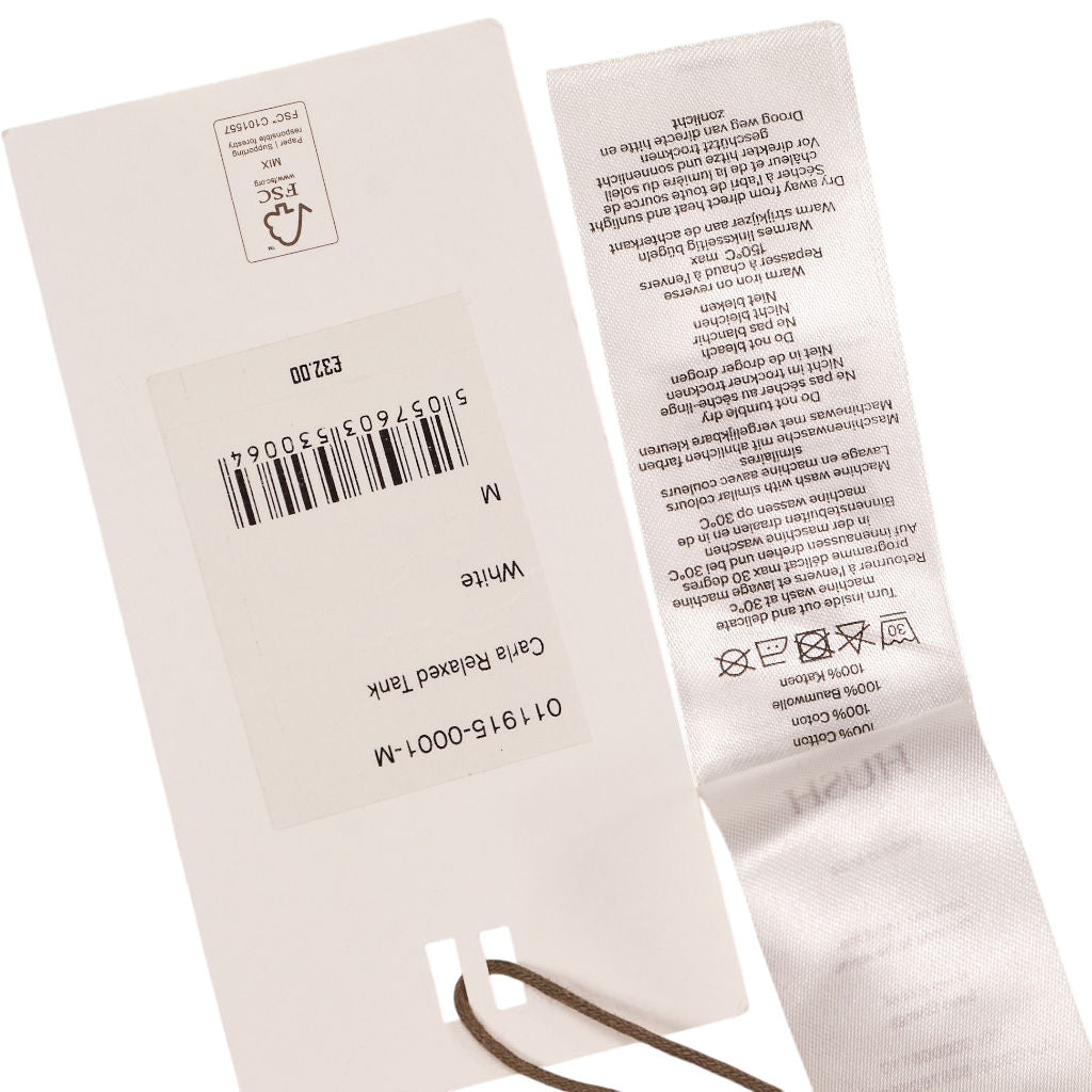 Hush White Carla Relaxed Tank Top