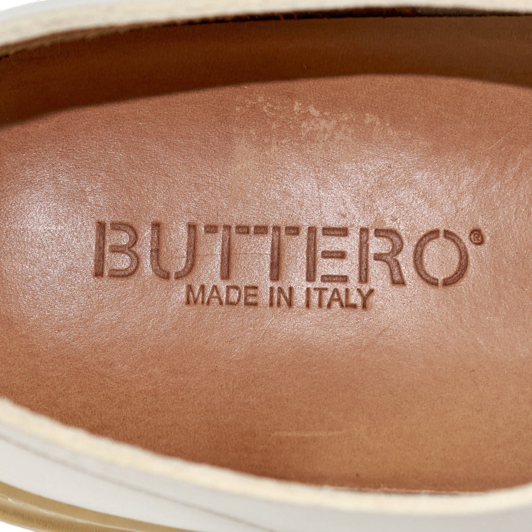 Buttero White Vinci Leather Trainers
