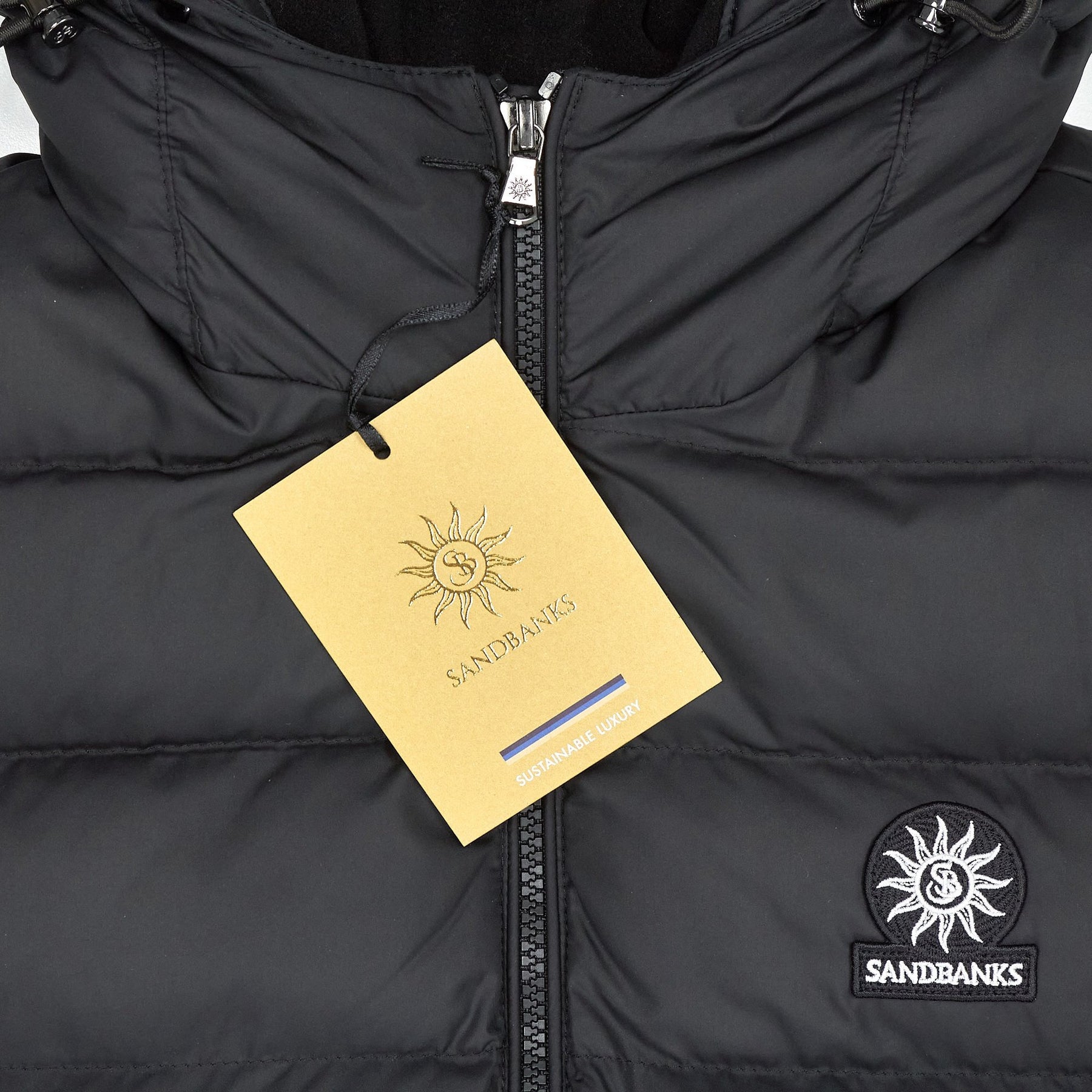 Sandbanks Black Frontier Hooded Gilet