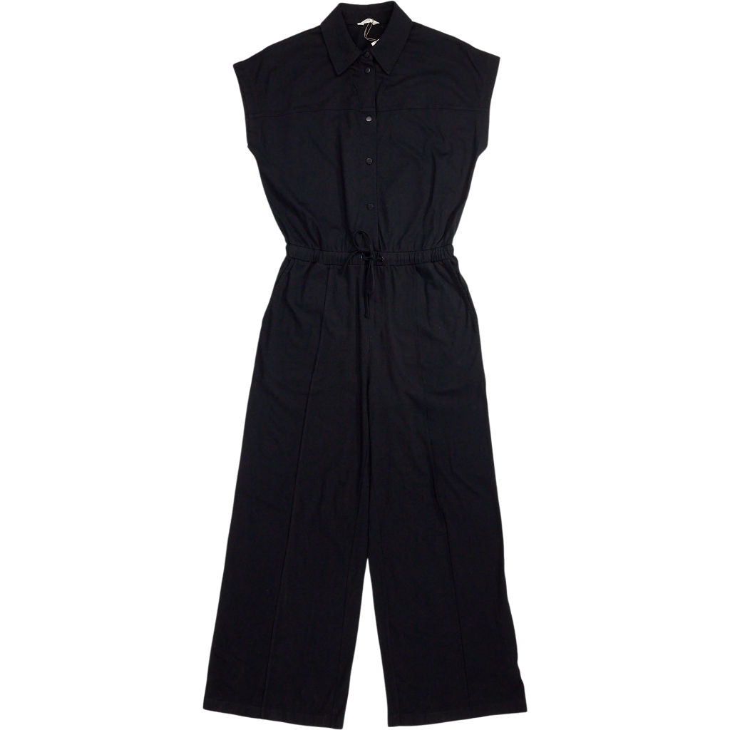 Hush Black Short Sleeve Wide Leg Jumpsuit