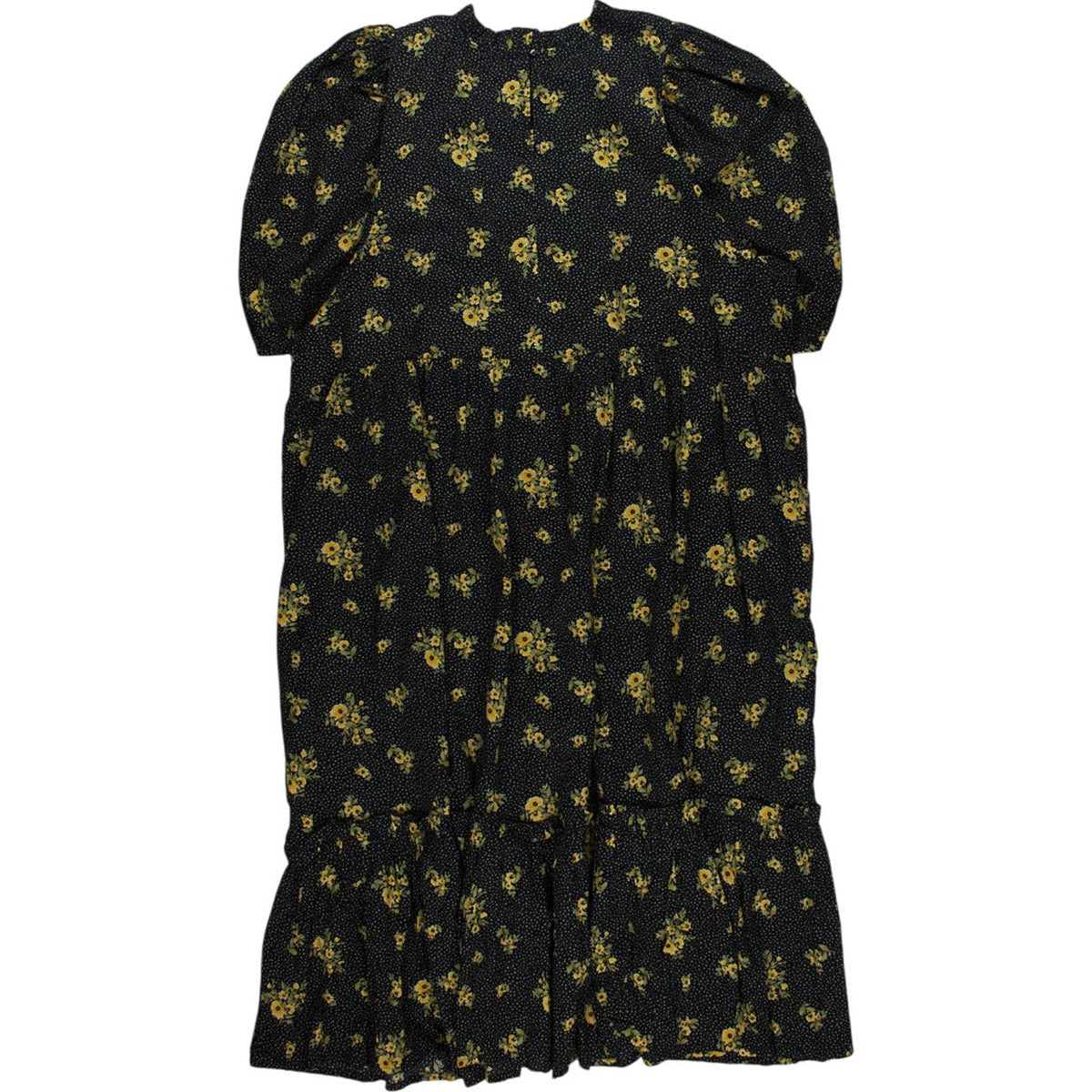 Joanie Black Floral Midi Dress UK