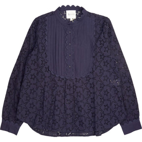 Bonté Midnight Navy Broderie Star Genette Shirt