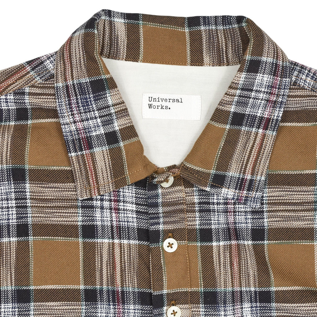 Universal Works Brown Check Shirt