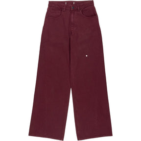 seventy + mochi Red Wide Leg Jeans