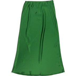 Wyse Clover Green Kendall Satin Skirt