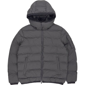 Sandbanks Charcoal Printed Puffer Jacket