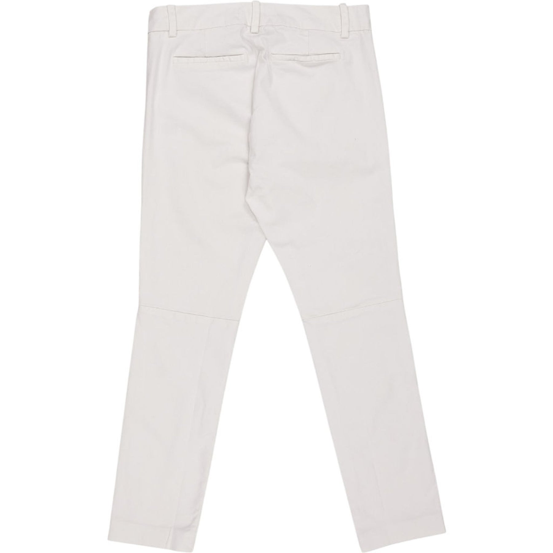 NRBY White Cotton Elastane Trousers