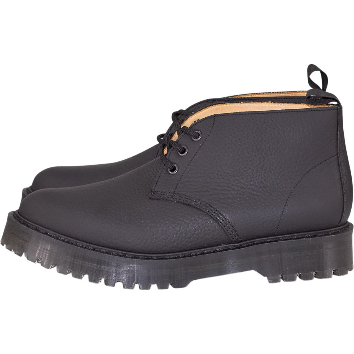 YMC Black Grain Chunky Chukka Boots