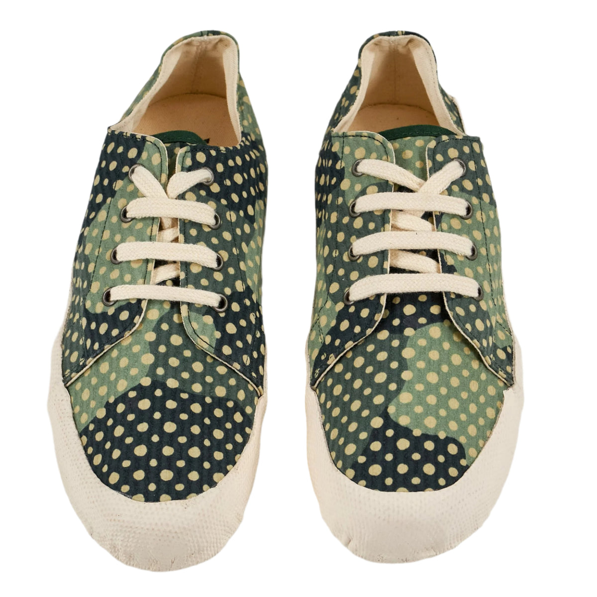 YMC Green Polka Dot Trainers