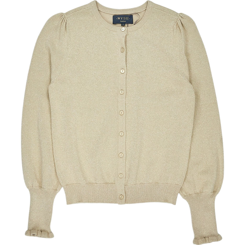 Wyse Champagne Adele Shimmer Cardigan