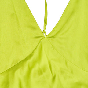 OMNES Lime Strappy Dress