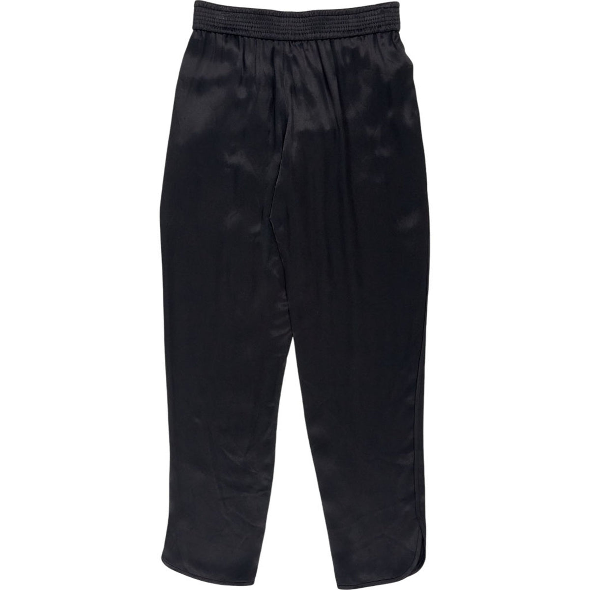 Zara Black Satin Joggers XS