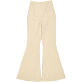 Steph x NA-KD Cream Kick Flare Suit Pants