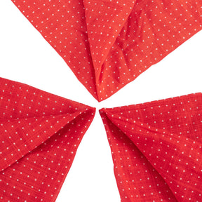 Anderson & Sheppard Red Cotton Pocket Square